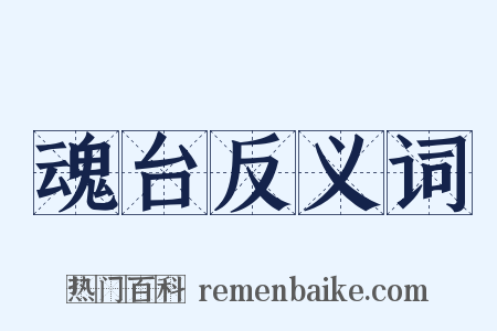 魂台反义词是什么意思的图片